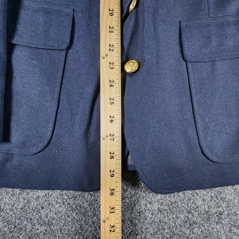 VTG Andhurst Blazer Men's 42S Sport Coat Navy Gold Button Made USA‎ Classic - Picture 12 of 15